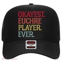 Okayest Euchre Player Ever Funny Euchre Card Game Hat thumb 0