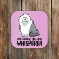 Old English Sheepdog Whisperer Cute Sheepdog Gift Coaster thumb 0