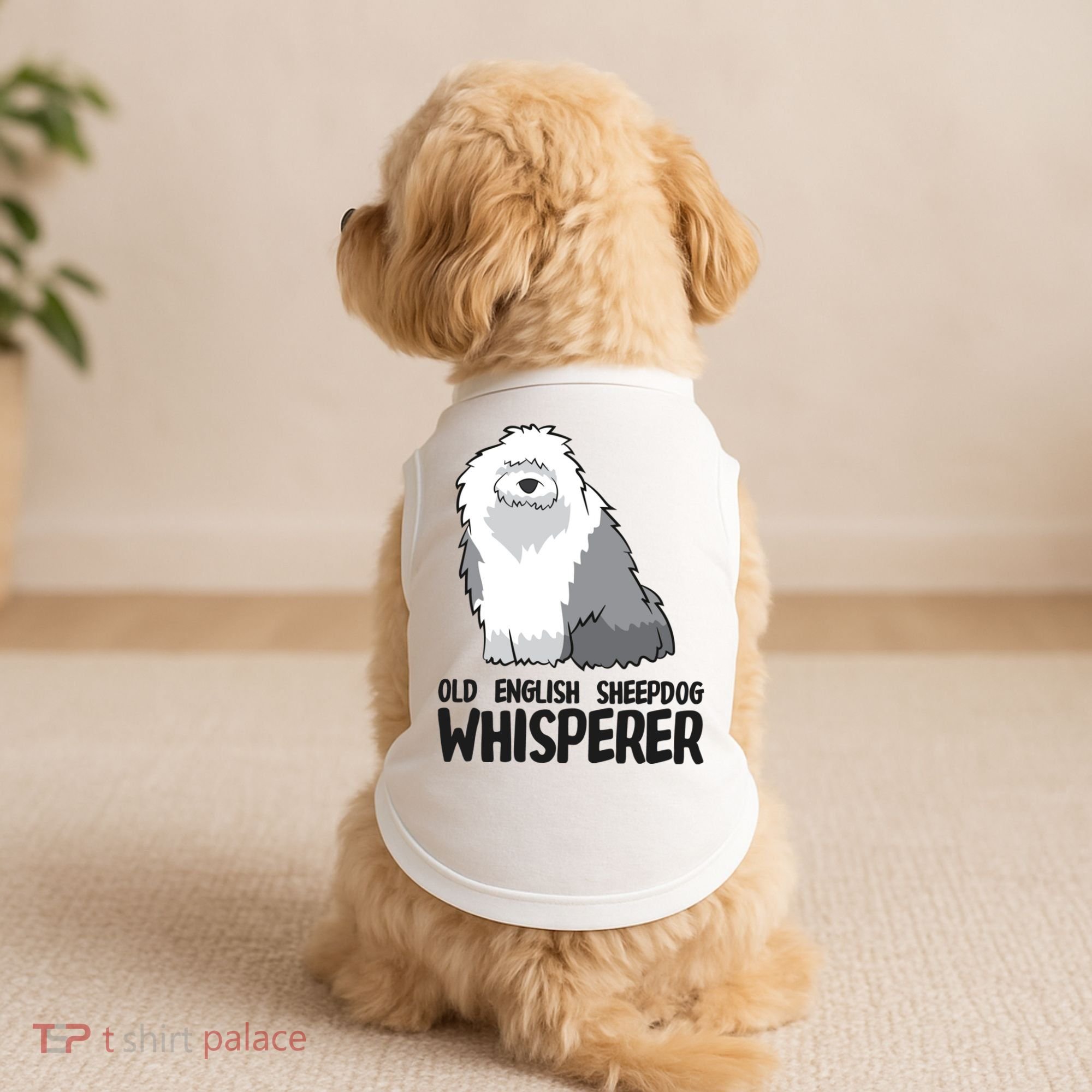 Old English Sheepdog Whisperer Cute Sheepdog Gift Doggie Tank