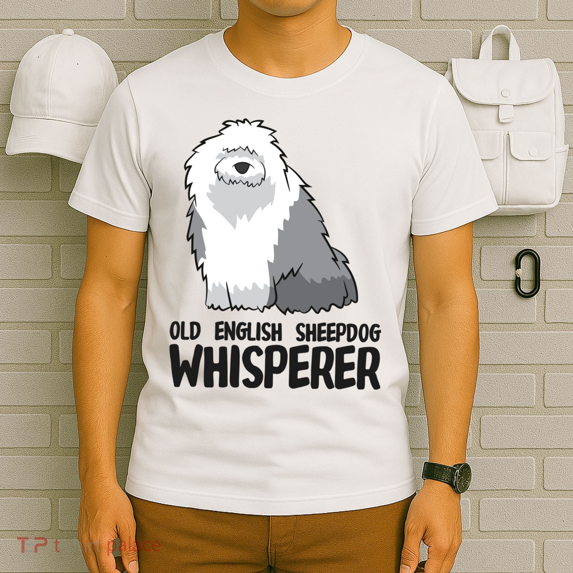 Old English Sheepdog Whisperer Cute Sheepdog Gift T-Shirt