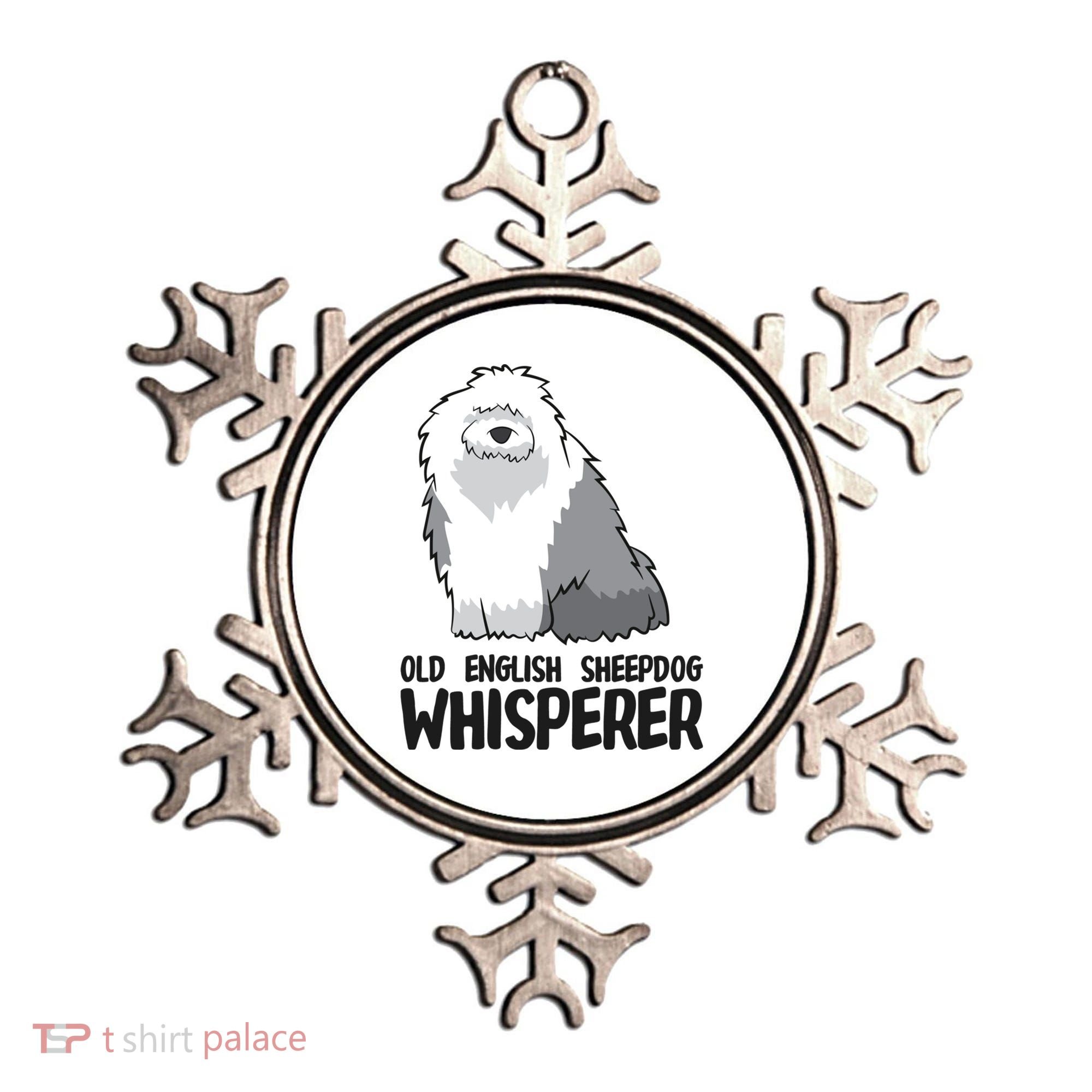 Old English Sheepdog Whisperer Cute Sheepdog Gift Ornament
