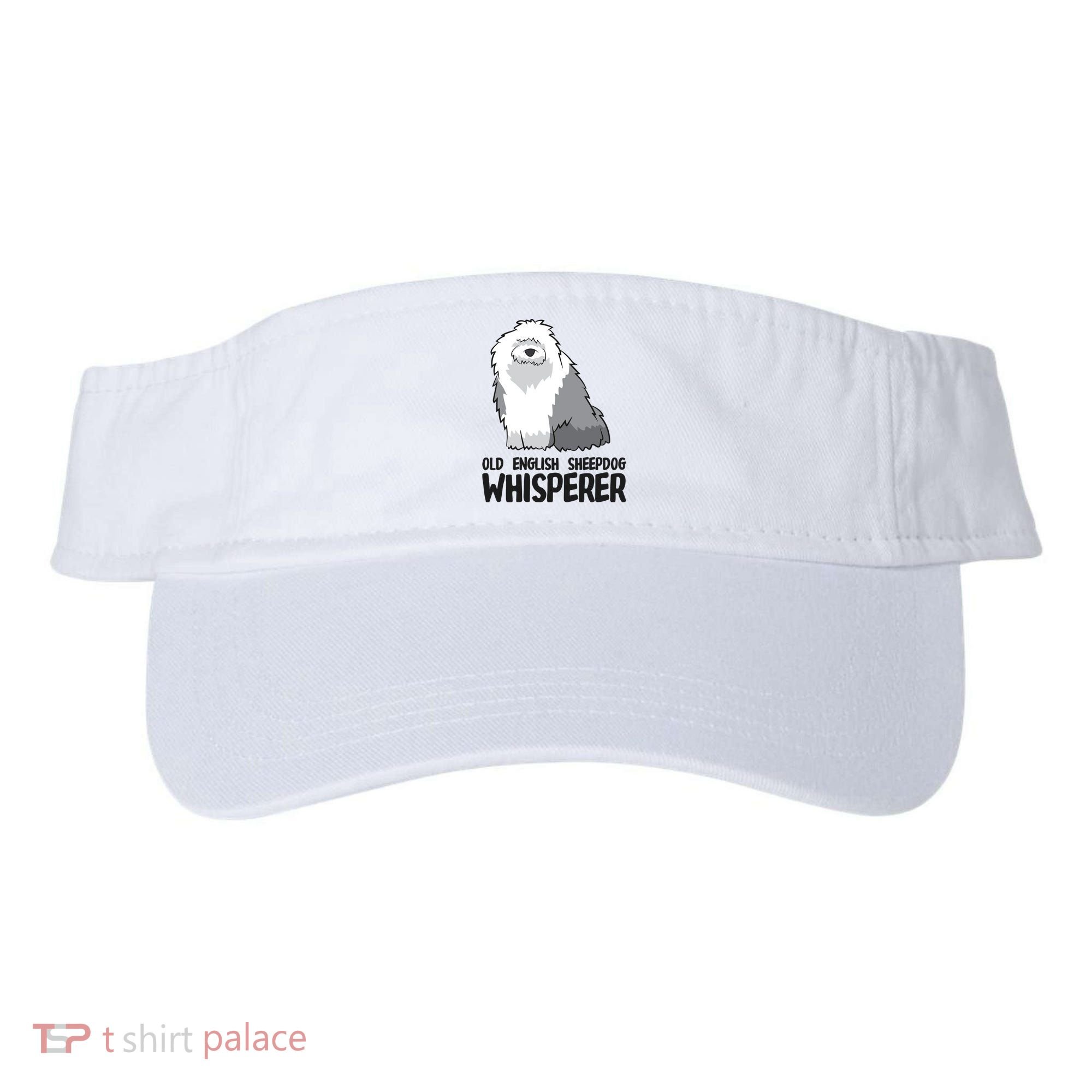 Old English Sheepdog Whisperer Cute Sheepdog Gift Visor