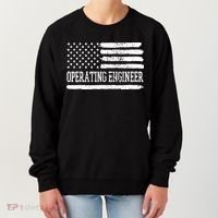 Operating Engineer USA Flag Women's Sweatshirt thumb 0