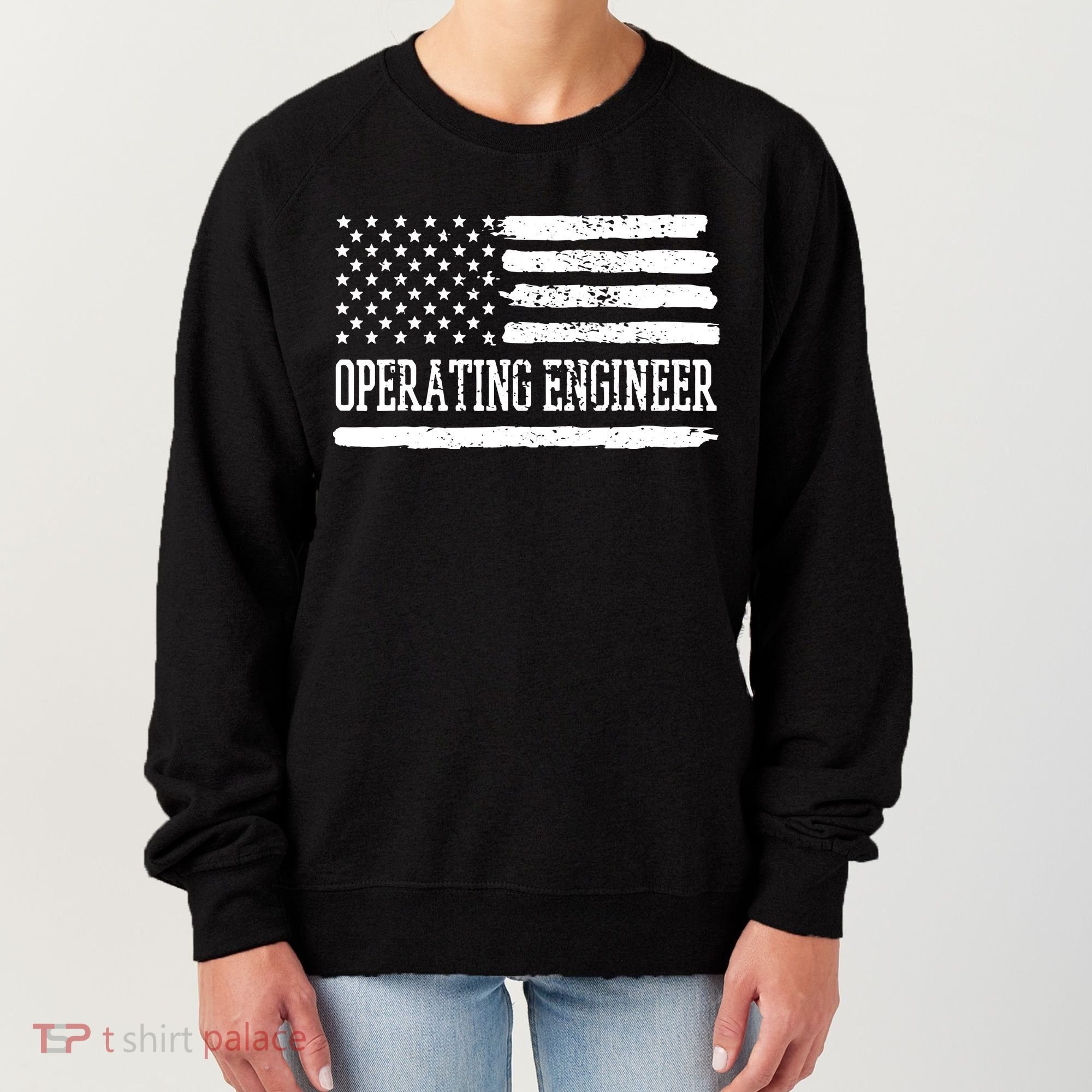 Operating Engineer USA Flag Women's Sweatshirt