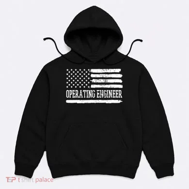 Operating Engineer USA Flag Hoodie