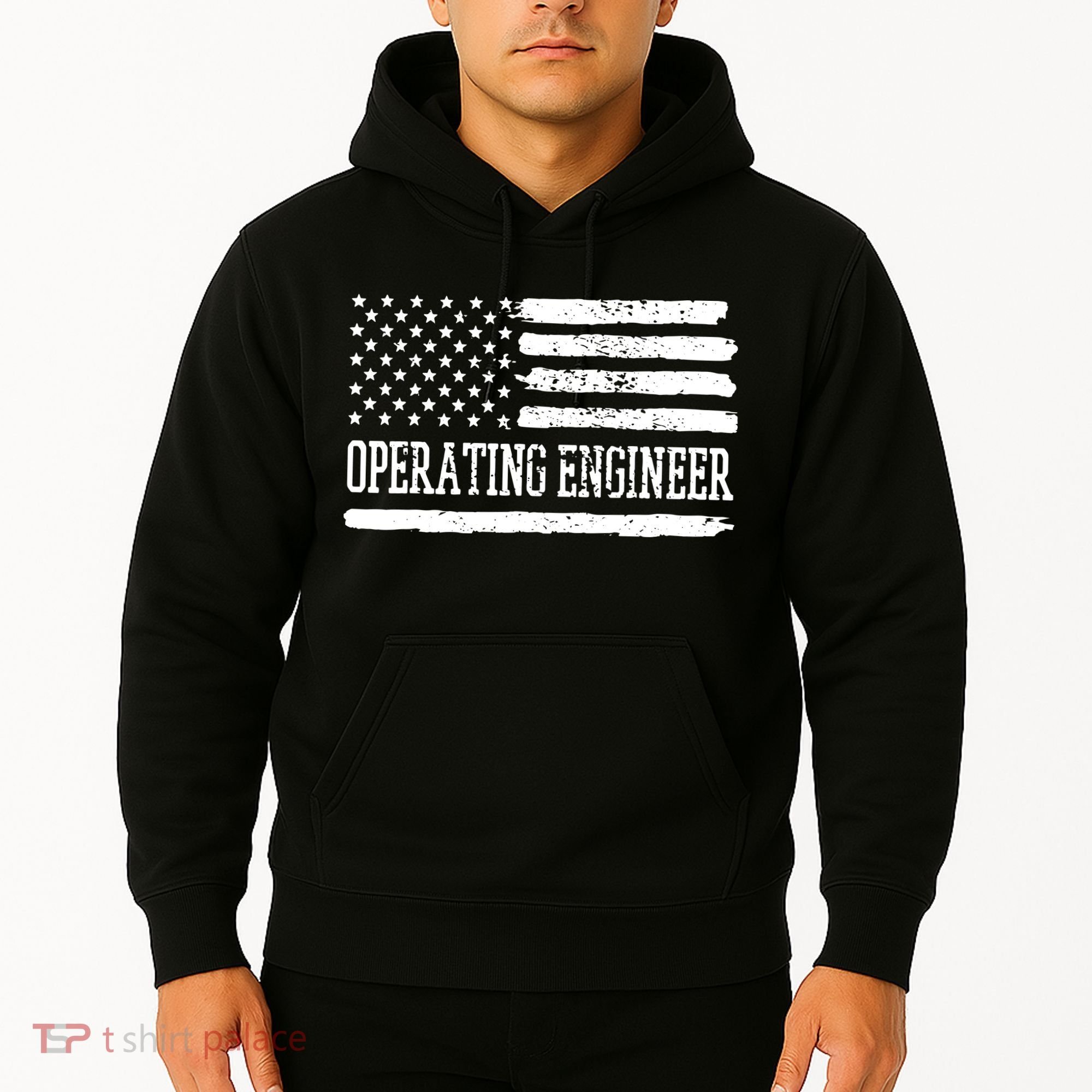 Operating Engineer USA Flag Hoodie