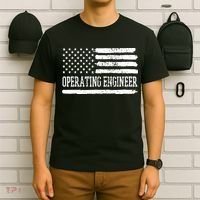 Operating Engineer USA Flag T-Shirt thumb 6