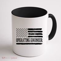 Operating Engineer USA Flag Coffee Mug thumb 1