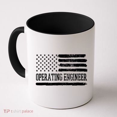 Operating Engineer USA Flag Coffee Mug