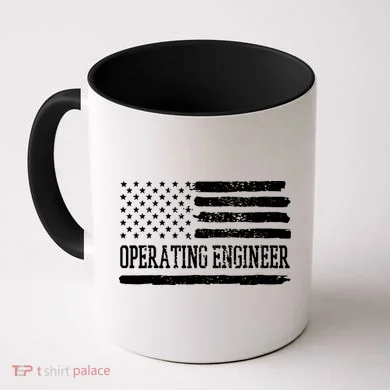 Operating Engineer USA Flag Coffee Mug