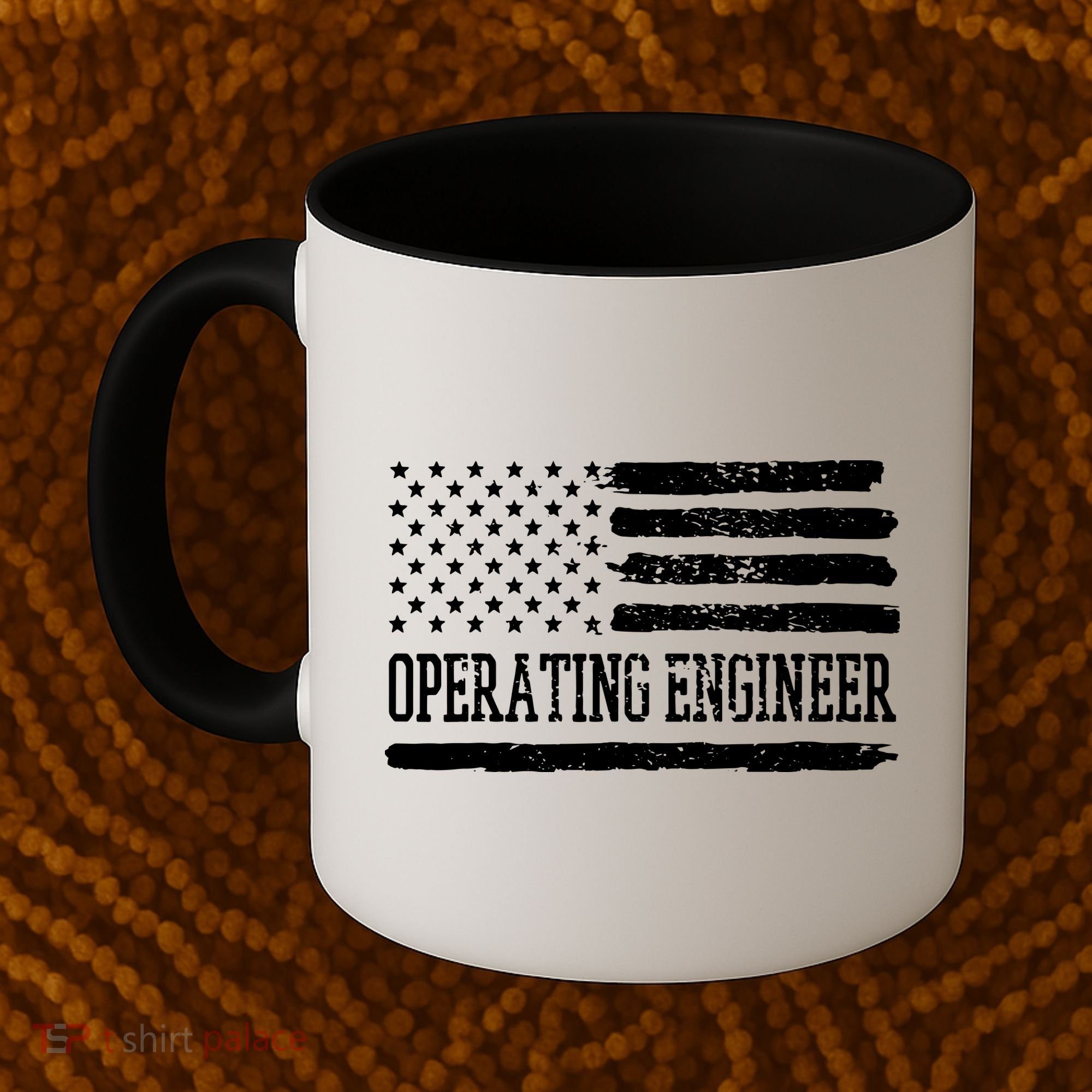 Operating Engineer USA Flag Coffee Mug