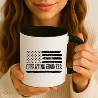 Operating Engineer USA Flag Coffee Mug thumb 3
