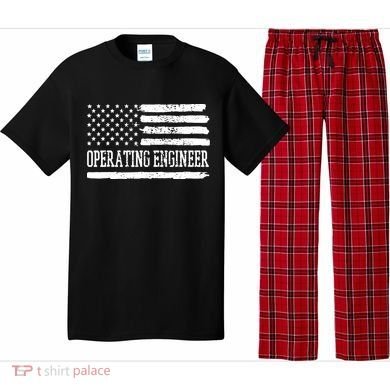 Operating Engineer USA Flag Pajama Set