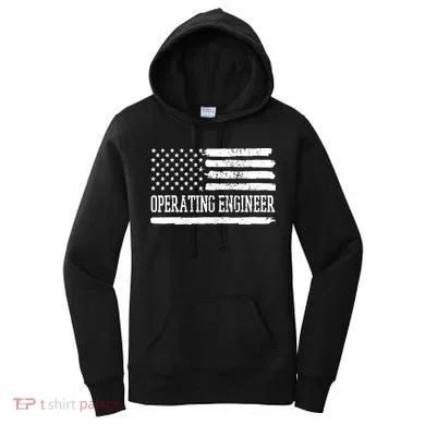 Operating Engineer USA Flag Women's Hoodie