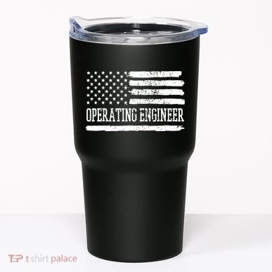 Operating Engineer USA Flag Tumbler