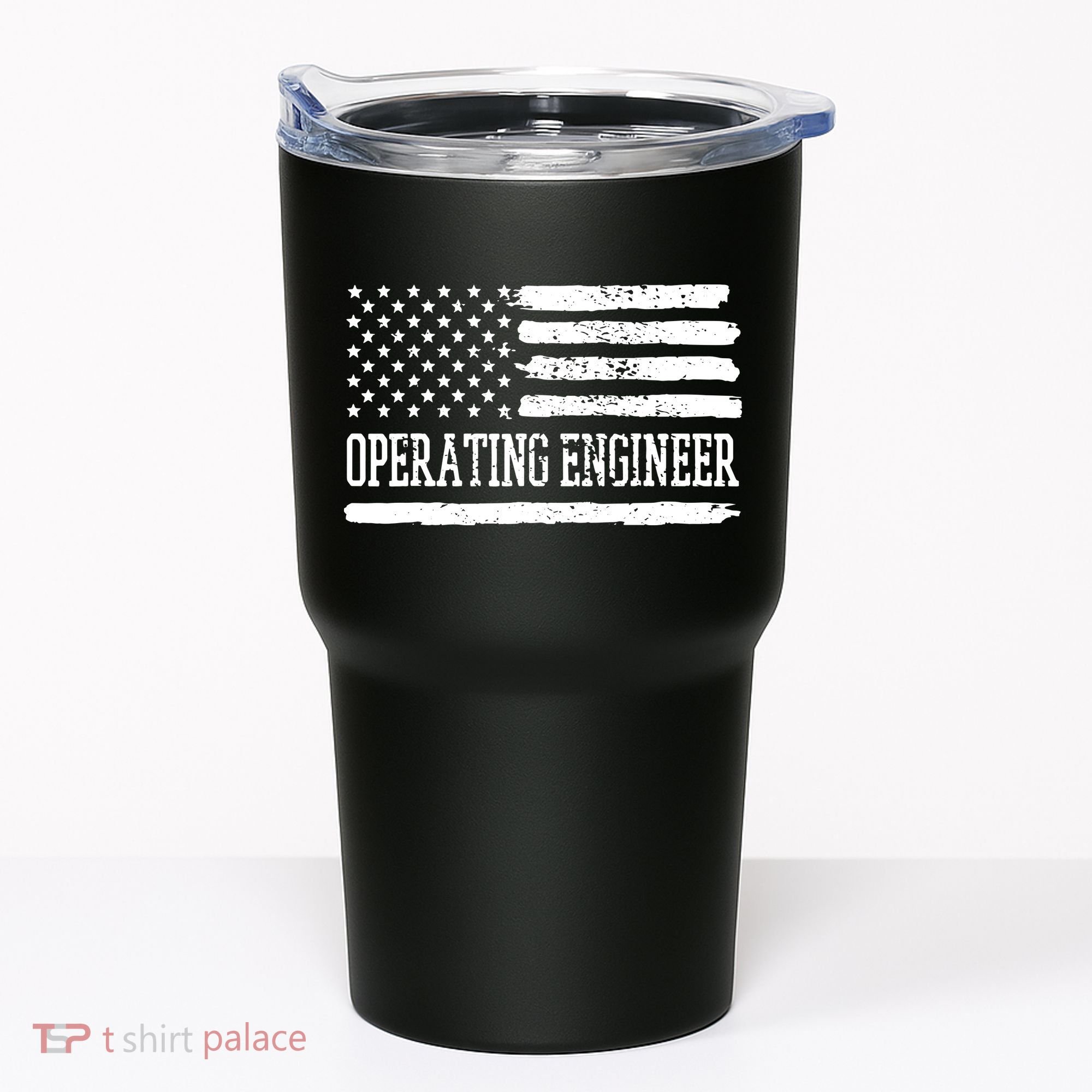 Operating Engineer USA Flag Tumbler