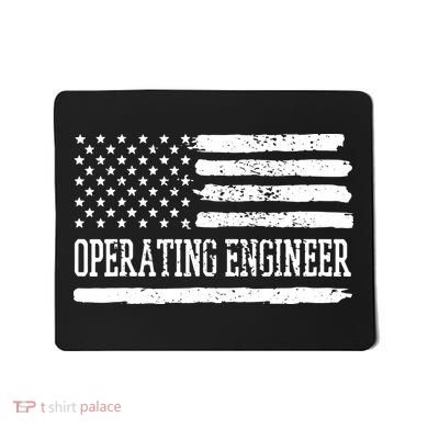 Operating Engineer USA Flag Mousepad