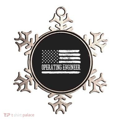 Operating Engineer USA Flag Ornament