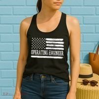 Operating Engineer USA Flag Women's Tank Top thumb 2