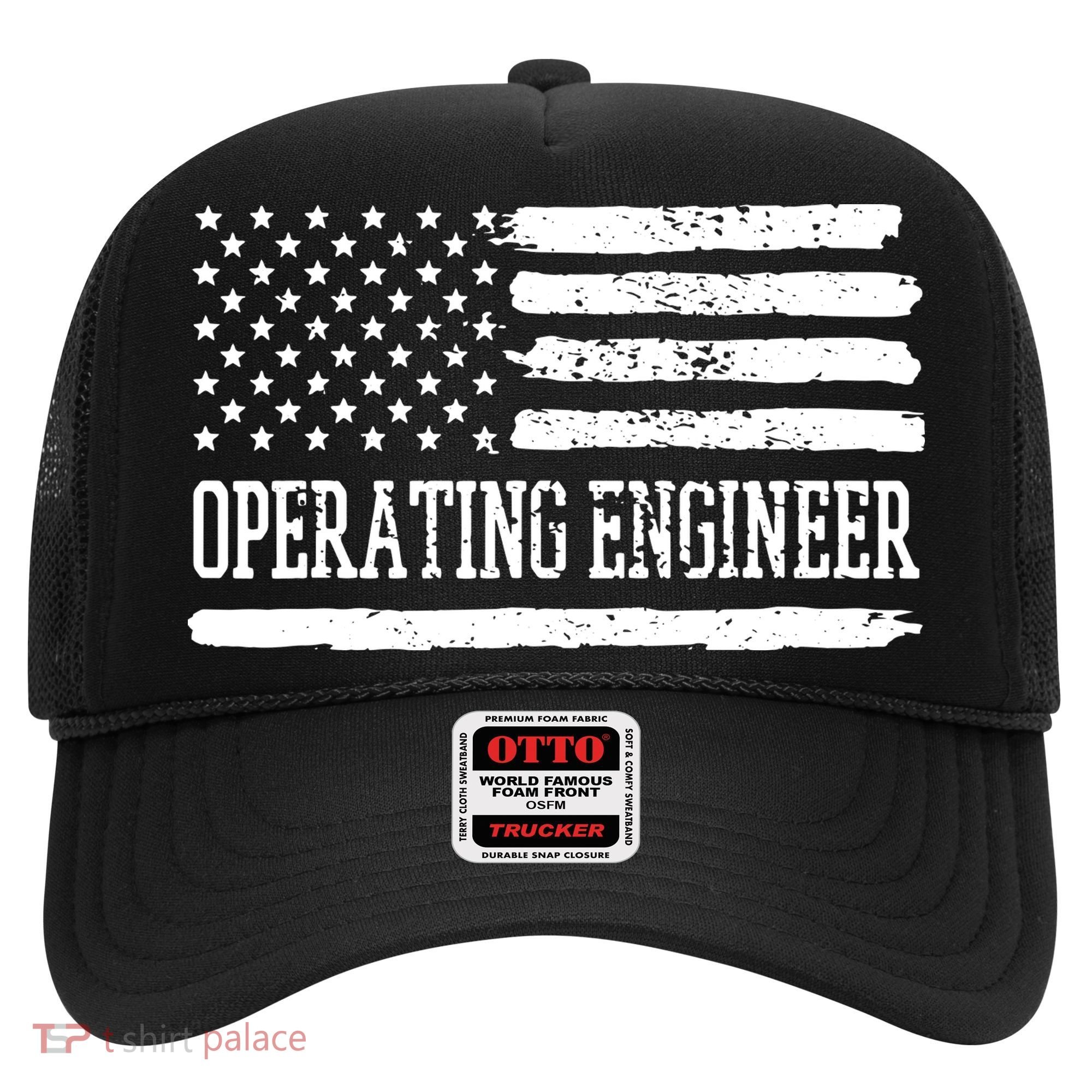 Operating Engineer USA Flag Hat