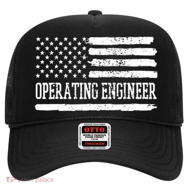 Operating Engineer USA Flag Hat