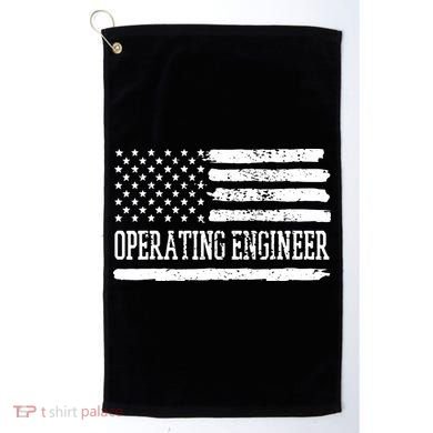 Operating Engineer USA Flag Golf Towel