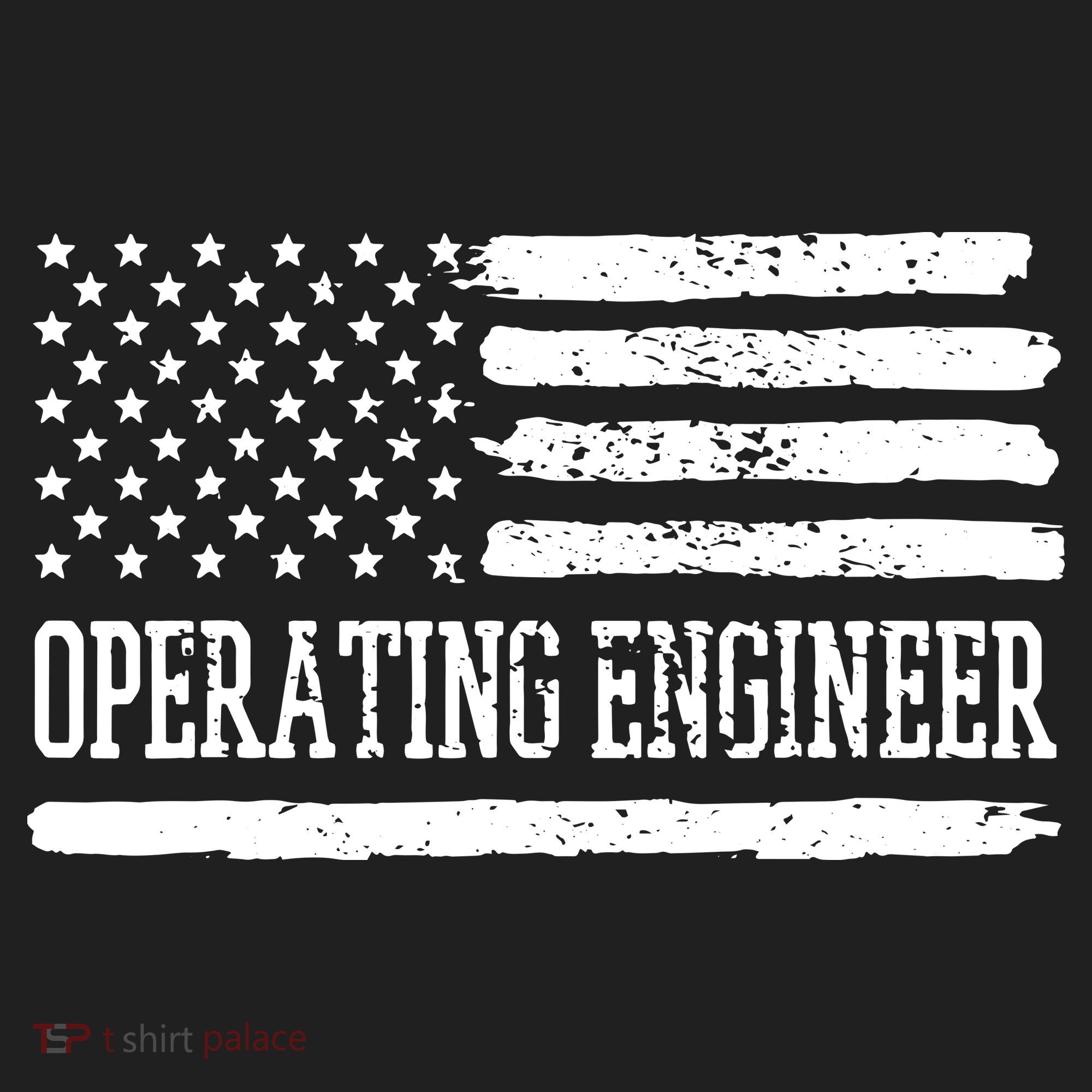 Operating Engineer USA Flag Golf Towel