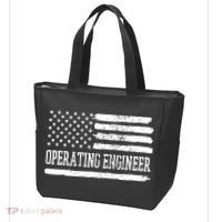 Operating Engineer USA Flag Tote Bag thumb 3