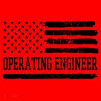 Operating Engineer USA Flag Santa Hat thumb 1