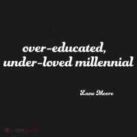 Over Educated, Under Loved Millennial Lane Moore Backpack thumb 2