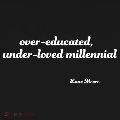 Over Educated, Under Loved Millennial Lane Moore Women's Long Sleeve Flannel Pajama Set 