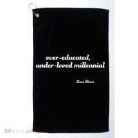 Over Educated, Under Loved Millennial Lane Moore Golf Towel thumb 0