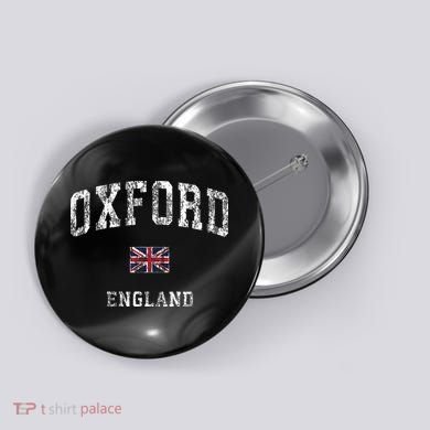 Oxford England Vintage Athletic Sports Design Button