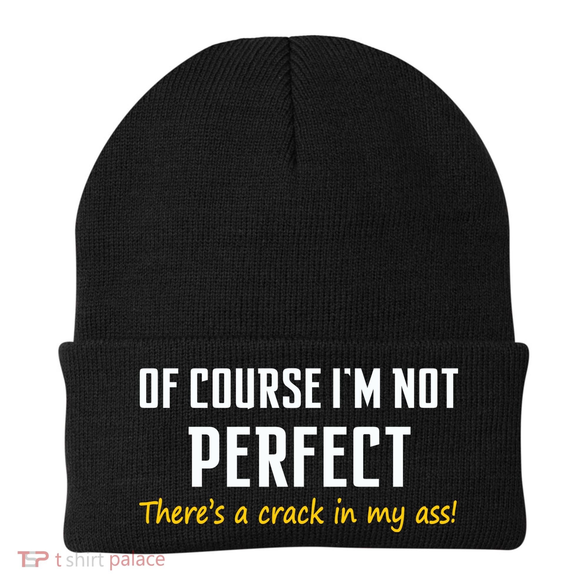 Of Course I Am Not Perfect There's A Crack in My Ass Beanie