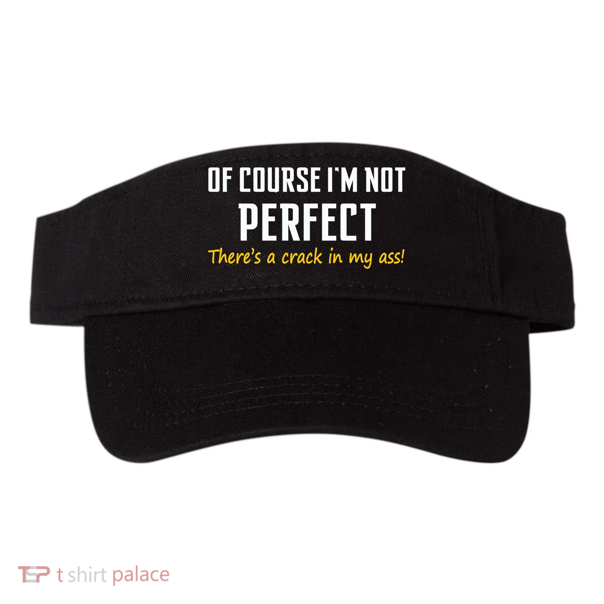 Of Course I Am Not Perfect There's A Crack in My Ass Visor