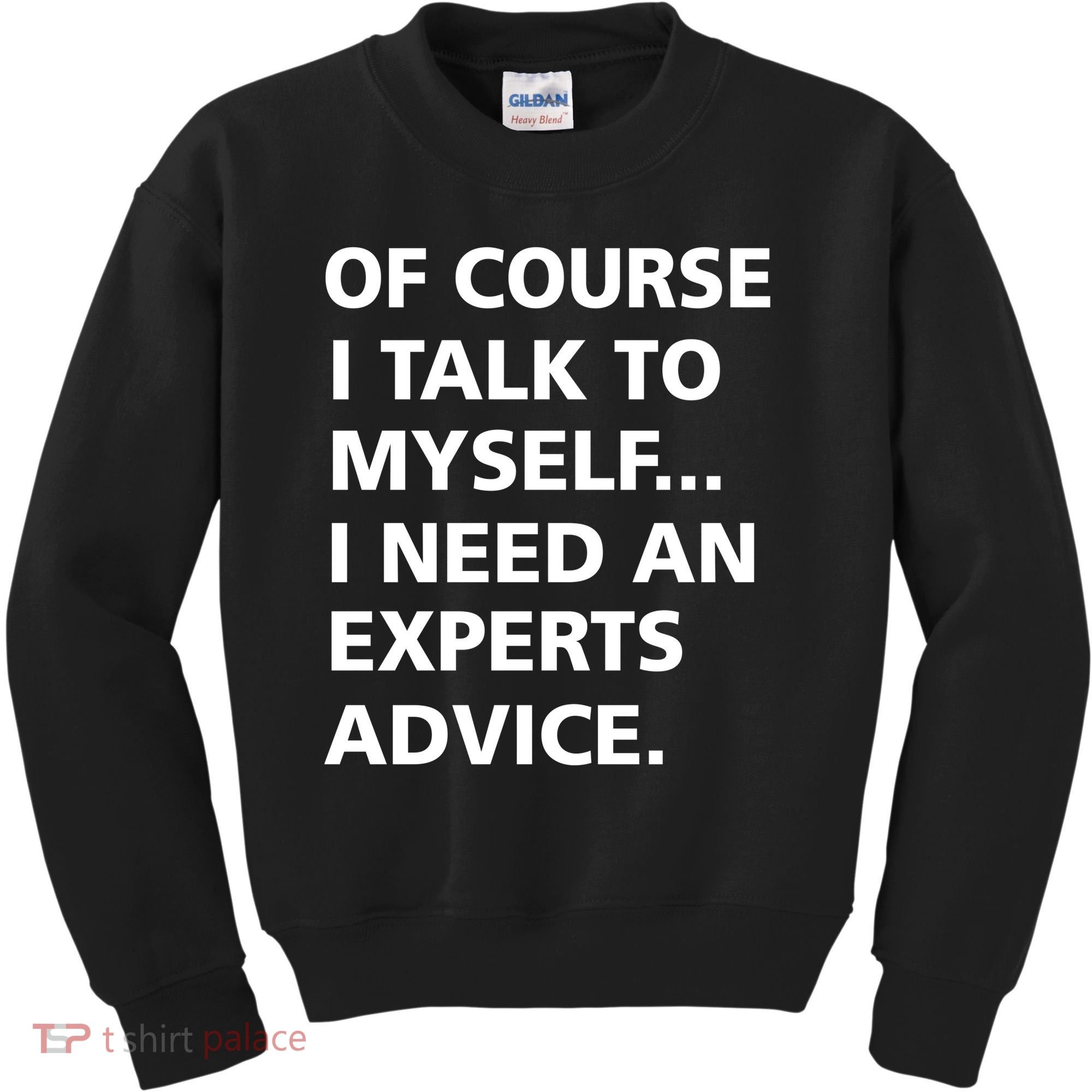 Of Course I Talk To Myself… I need an Experts Advice Kids Sweatshirt