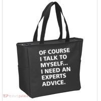 Of Course I Talk To Myself… I need an Experts Advice Tote Bag thumb 2
