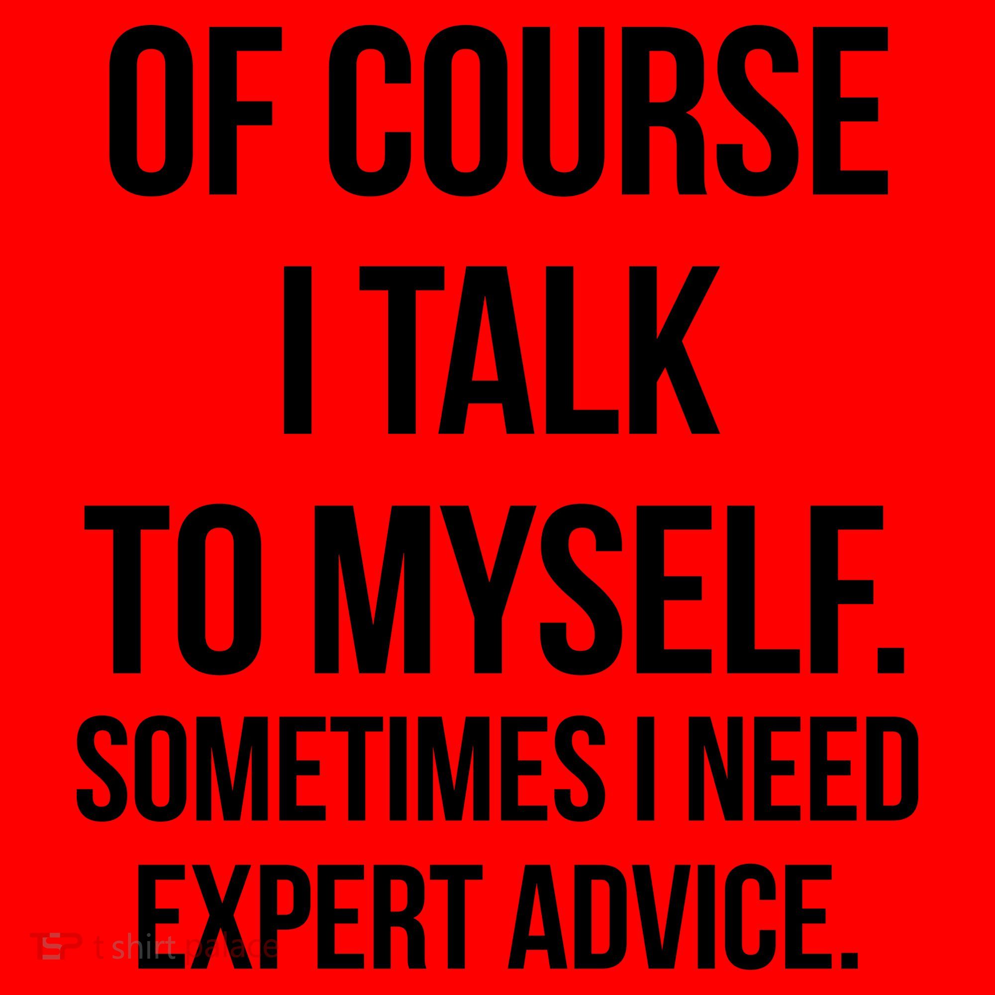 Of Course I Talk To Myself Sarcastic Santa Hat