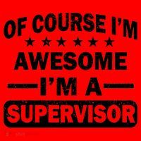 Of Course I'm Awesome I'm A Supervisor Santa Hat thumb 1