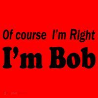 Of Course I'm Right I'm Bob Santa Hat thumb 1