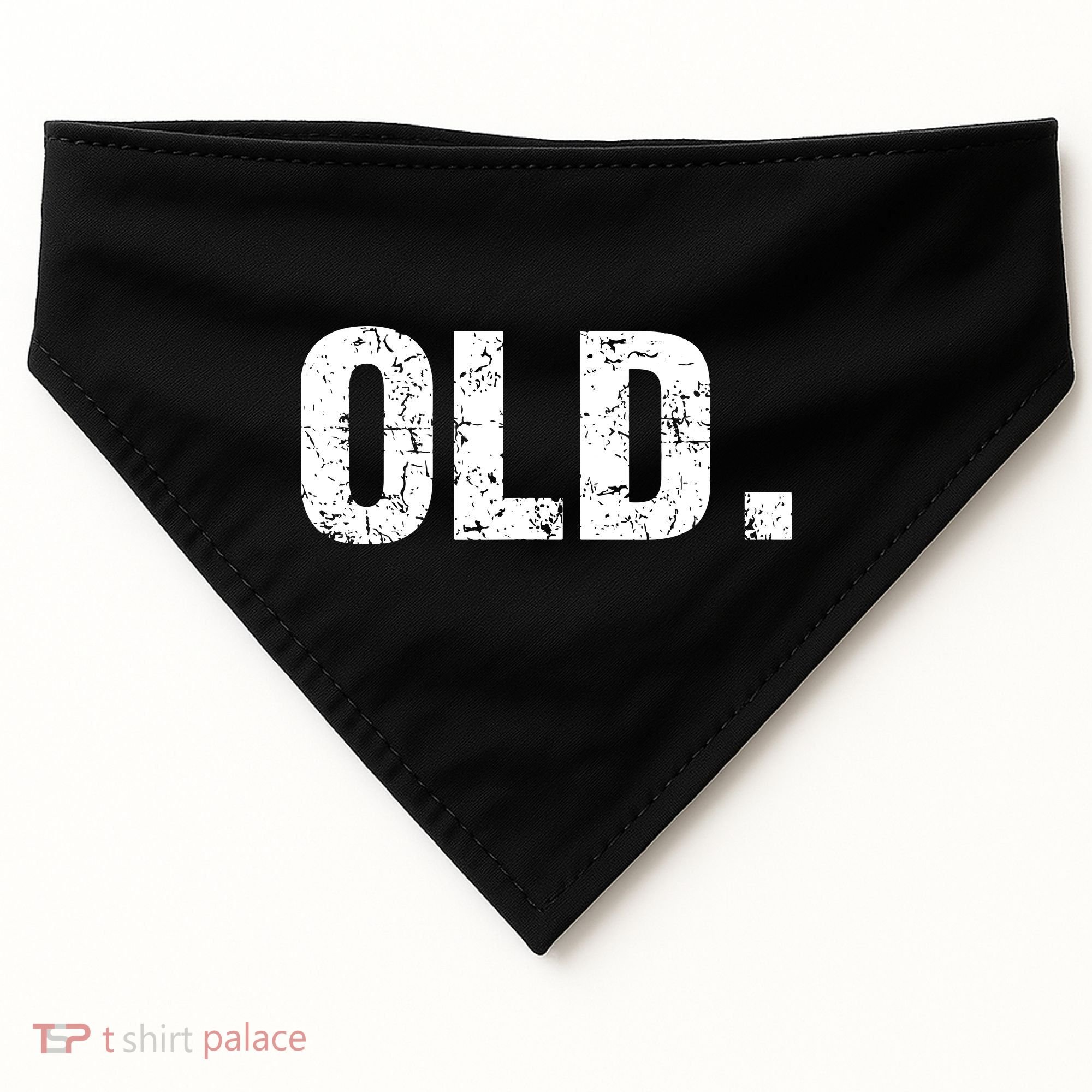 Old Funny 40th 50th 60th 70th Birthday USA-Made Doggie Bandana
