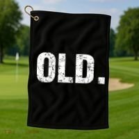 Old Funny 40th 50th 60th 70th Birthday Golf Towel thumb 1