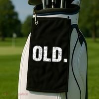 Old Funny 40th 50th 60th 70th Birthday Golf Towel thumb 2