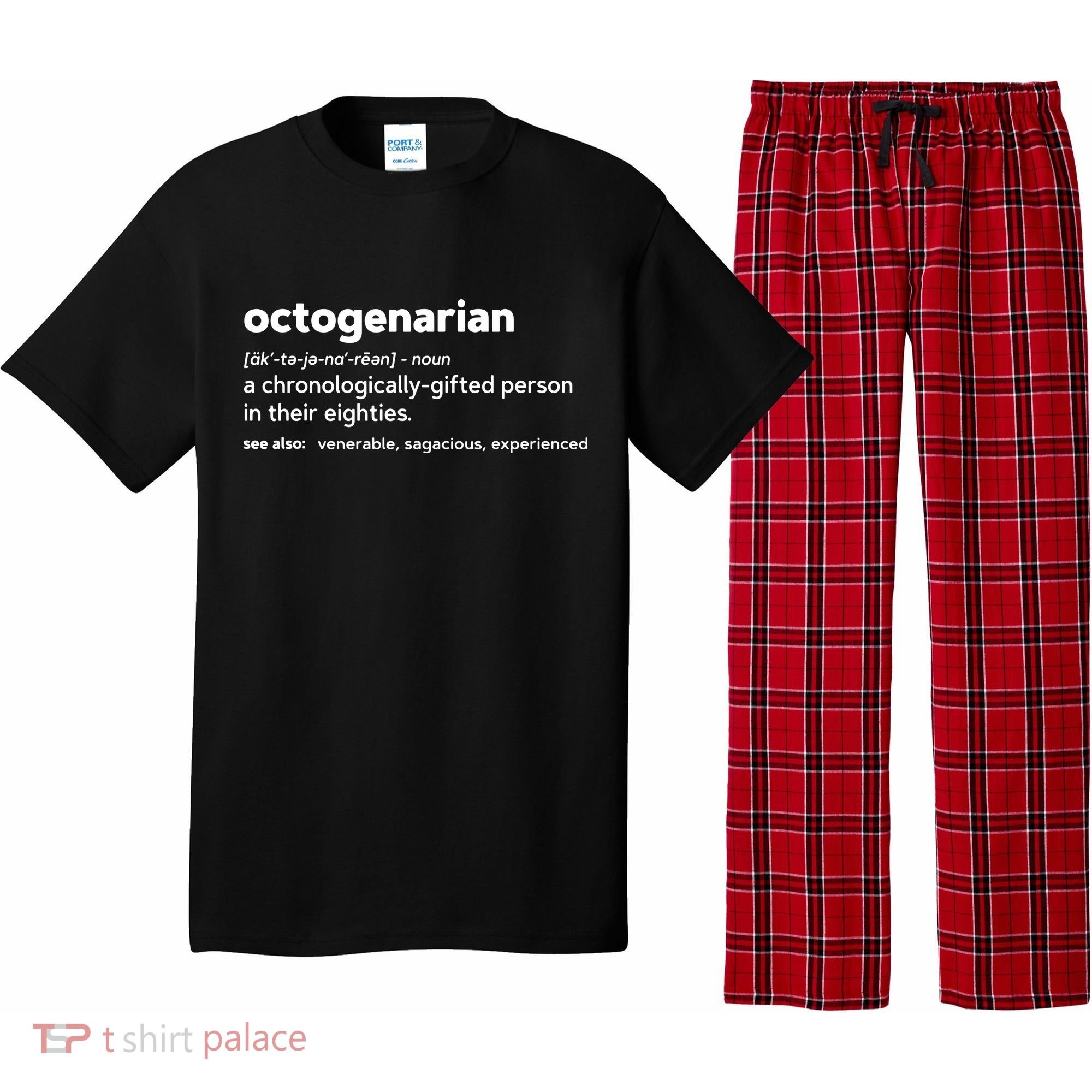 Octogenarian Funny 80th Birthday Pajama Set
