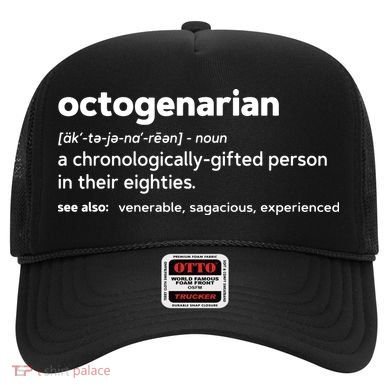 Octogenarian Funny 80th Birthday Hat