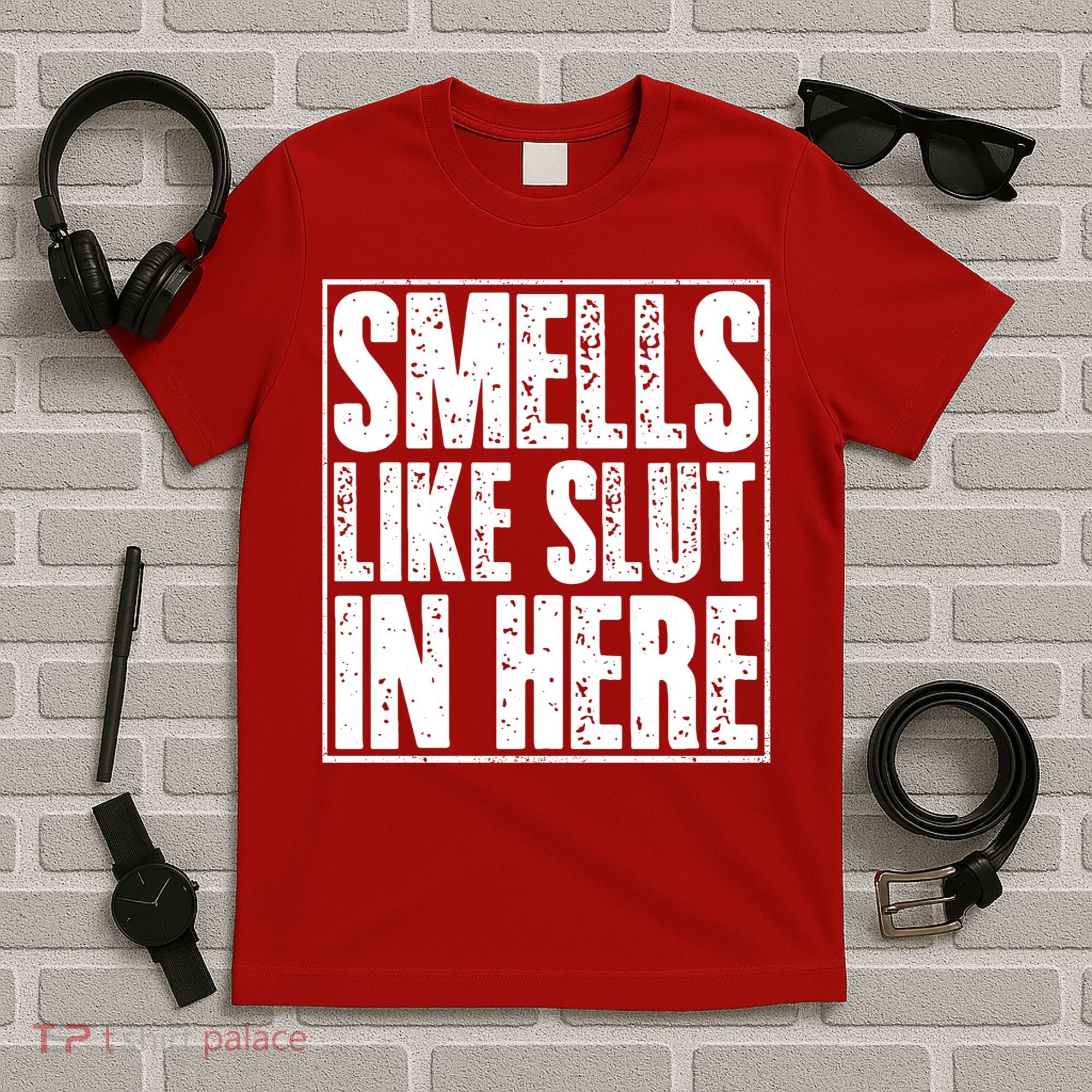 Offensive Funny Adult Humor, Smells Like Slut In Here T-Shirt