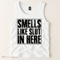 Offensive Funny Adult Humor, Smells Like Slut In Here Tank Top thumb 2