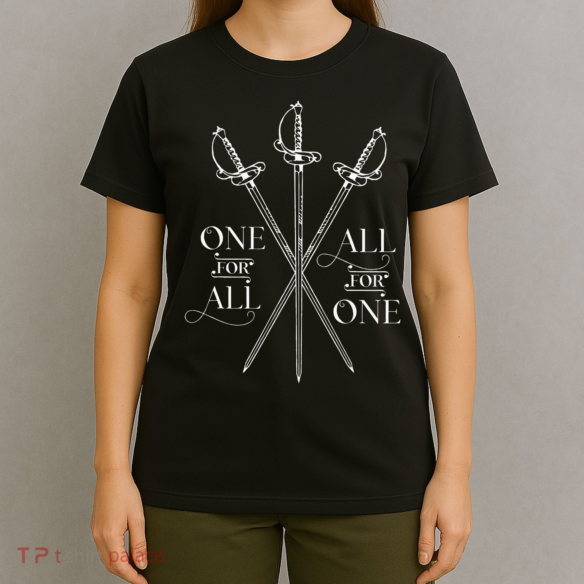 One For All All For One The Three Musketeers Literary T-Shirt