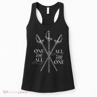 One For All All For One The Three Musketeers Literary Women's Tank Top thumb 0