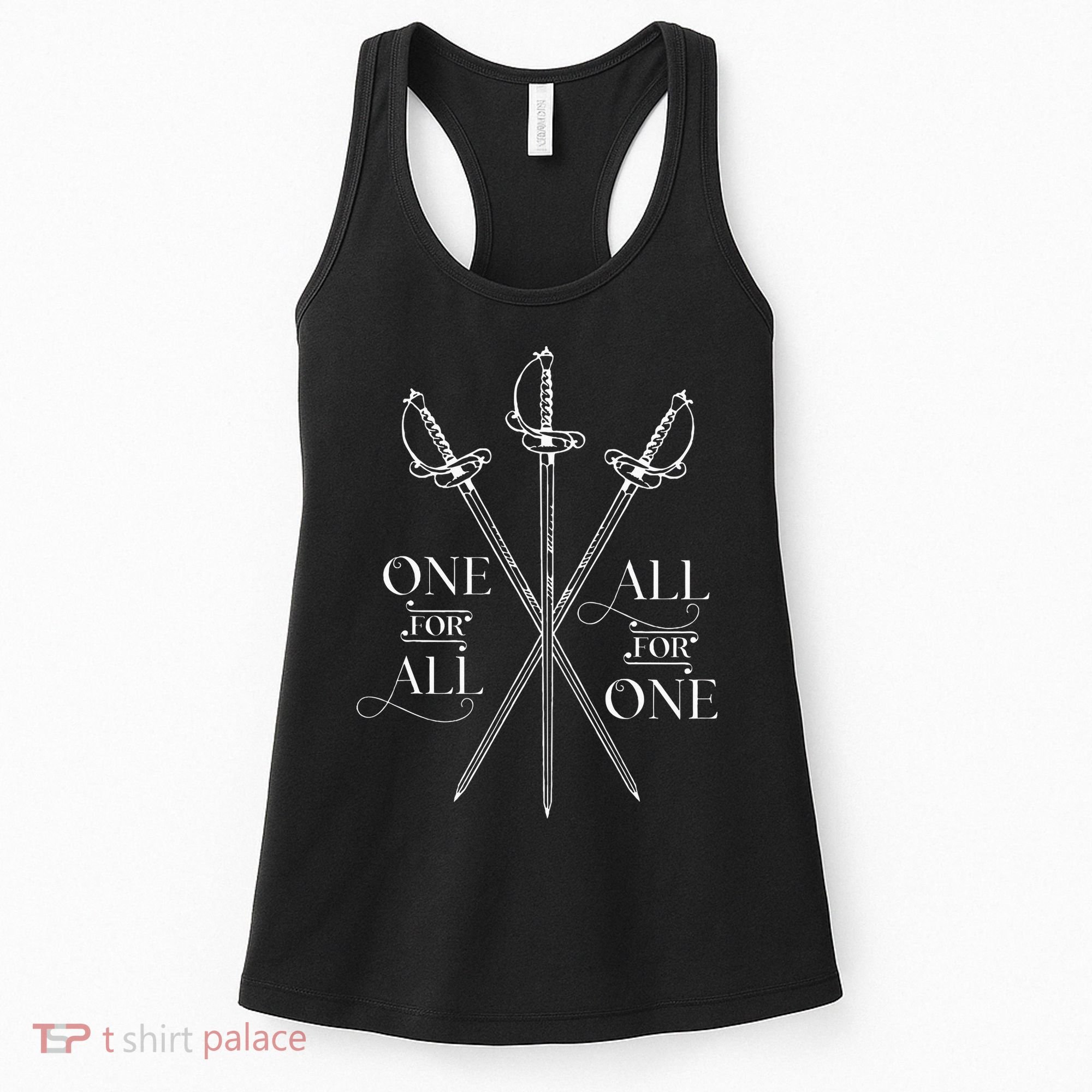 One For All All For One The Three Musketeers Literary Women's Tank Top